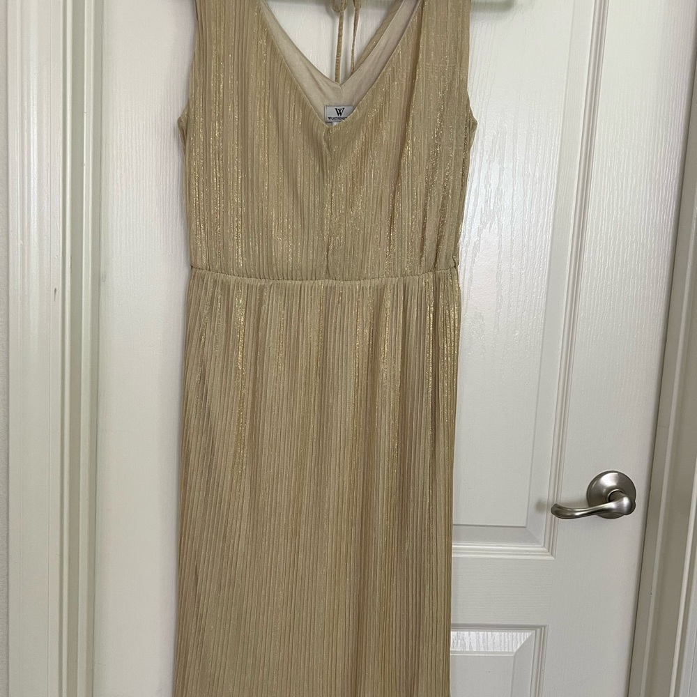 Worthington Gold Midi Dress